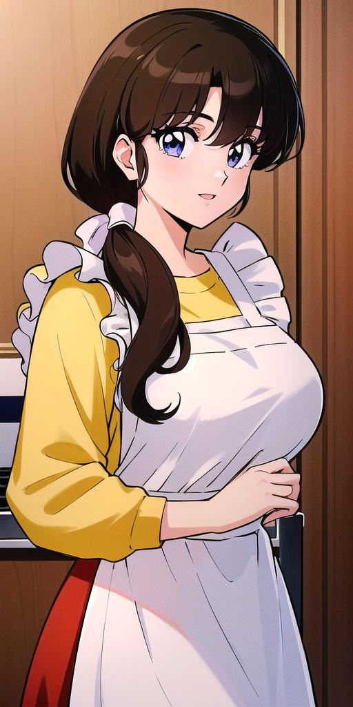 04553-3873519576-, tendou_kasumi, Apron_White_Ruffle, Yellow_Sweater_Red_Skirt, standing, solo, large breasts,, masterpiece, best quality, detail.png